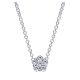 Gabriel Fashion 14 Karat Clustered Diamonds Necklace NK4581W44JJ