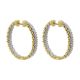 Gabriel Fashion 14 Karat Hoops Classic Earrings EG10372Y45JJ