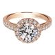 Gabriel 14 Karat Contemporary Engagement Ring ER8270K44JJ