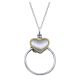 Gabriel Fashion Silver / 18 Karat Two-Tone Treasure Chests Heart Necklace NK2381MYJJJ