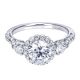 Gabriel 14 Karat Contemporary Engagement Ring ER7000W44JJ