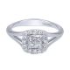 Gabriel Fashion 14 Karat Clustered Diamonds Ladies' Ring LR50336W45JJ