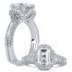 A.JAFFE Platinum Signature Engagement Ring MES683