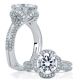 A.JAFFE Platinum Signature Engagement Ring MES684