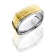 Lashbrook 14KW8FGESQ16/14KY HAMMER-POLISH Precious Metal Wedding Ring or Band