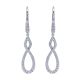 Gabriel Fashion 14 Karat Lusso Diamond Drop Earrings EG12194W45JJ