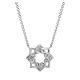 Gabriel Fashion Silver Blossoming Heart Necklace NK4004SV5JJ