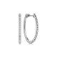 Gabriel Fashion Silver Bujukan Oval Classic 30mm Hoop Earrings EG14440SVJJJ