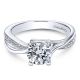 Gabriel 14 Karat Round Diamond Engagement Ring ER10013W44JJ