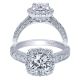Taryn 14k White Gold Round Halo Engagement Ring TE10105W44JJ 
