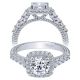 Taryn 14k White Gold Round Halo Engagement Ring TE10109W44JJ 