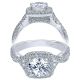 Taryn 14k White Gold Round Halo Engagement Ring TE10111W44JJ 