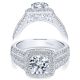 Taryn 14k White Gold Round Halo Engagement Ring TE10180W44JJ 