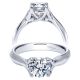 Taryn 14k White Gold Round Twisted Engagement Ring TE10182W4JJJ 