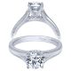 Taryn 14k White Gold Round Split Shank Engagement Ring TE10186W4JJJ 