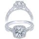 Taryn 14k White Gold Round Halo Engagement Ring TE10280W44JJ 
