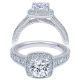 Taryn 14k White Gold Round Halo Engagement Ring TE10281W44JJ 