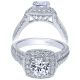 Taryn 14k White Gold Round Halo Engagement Ring TE10284W44JJ 