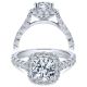 Taryn 14k White Gold Round Halo Engagement Ring TE10288W44JJ 