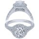 Taryn 14k White Gold Round Halo Engagement Ring TE10289W44JJ 