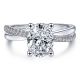 Gabriel 14 Karat Oval Diamond Engagement Ring ER10439O8W44JJ
