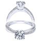 Taryn 14k White Gold Round Twisted Engagement Ring TE10439W44JJ 