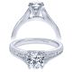 Taryn 14k White Gold Round Straight Engagement Ring TE10476W44JJ 