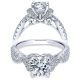 Taryn 14k White Gold Round Twisted Engagement Ring TE10753W44JJ 