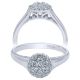 Taryn 14k White Gold Round Halo Engagement Ring TE10774W44JJ
