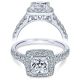 Taryn 14k White Gold Princess Cut Halo Engagement Ring TE10907W44JJ 