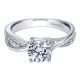 Gabriel 14 Karat Round Diamond Engagement Ring ER11095W44JJ