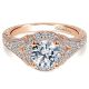 Gabriel 14 Karat Round Halo Engagement Ring ER11599R4K44JJ