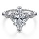 Gabriel 14 Karat Marquise Shape Diamond Engagement Ring ER11721M6W44JJ