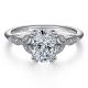 Gabriel 14 Karat Oval Diamond Engagement Ring ER11721O4W44JJ