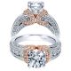 Taryn 14k White Gold Round Straight Engagement Ring TE11835R4T44JJ