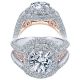 Taryn 18K White Gold Round Double Halo Engagement Ring TE11995R6T83JJ
