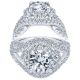 Taryn 18K White Gold Round Double Halo Engagement Ring TE11996R6W83JJ
