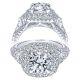Taryn 18K White Gold Round Double Halo Engagement Ring TE12000R6W83JJ