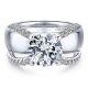 Gabriel 14K White Gold Diamond Engagement Ring ER12342R6W44JJ