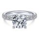 Gabriel 14 Karat Round Diamond Engagement Ring ER14941R8W44JJ