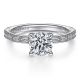 Gabriel 14 Karat Round Diamond Engagement Ring ER15204R4W44JJ