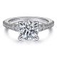 Gabriel 14 Karat Round Diamond Engagement Ring ER15249R6W44JJ