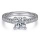Gabriel 14 Karat Round Diamond Engagement Ring ER15269R4W44JJ