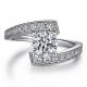 Gabriel 14 Karat Round Diamond Engagement Ring ER15593R4W44JJ
