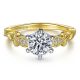 Gabriel 14 Karat Round Diamond Engagement Ring ER15400R4Y4JJJ