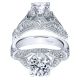 Taryn 14k White Gold Round Split Shank Engagement Ring TE3894W44JJ