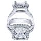 Taryn 14k White Gold Princess Cut Halo Engagement Ring TE4107W44JJ 