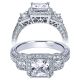 Taryn 14k White Gold Princess Cut Halo Engagement Ring TE4131W44JJ