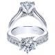 Taryn 14k White Gold Round Straight Engagement Ring TE4186W44JJ