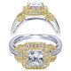 Taryn 14k White Gold Princess Cut Halo Engagement Ring TE5343M44JJ 